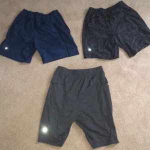 3 pairs of lululemon shorts